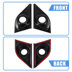 Carbon Fiber Pattern Front Door Window A Pillar Speaker Covers for Honda CR-V 
