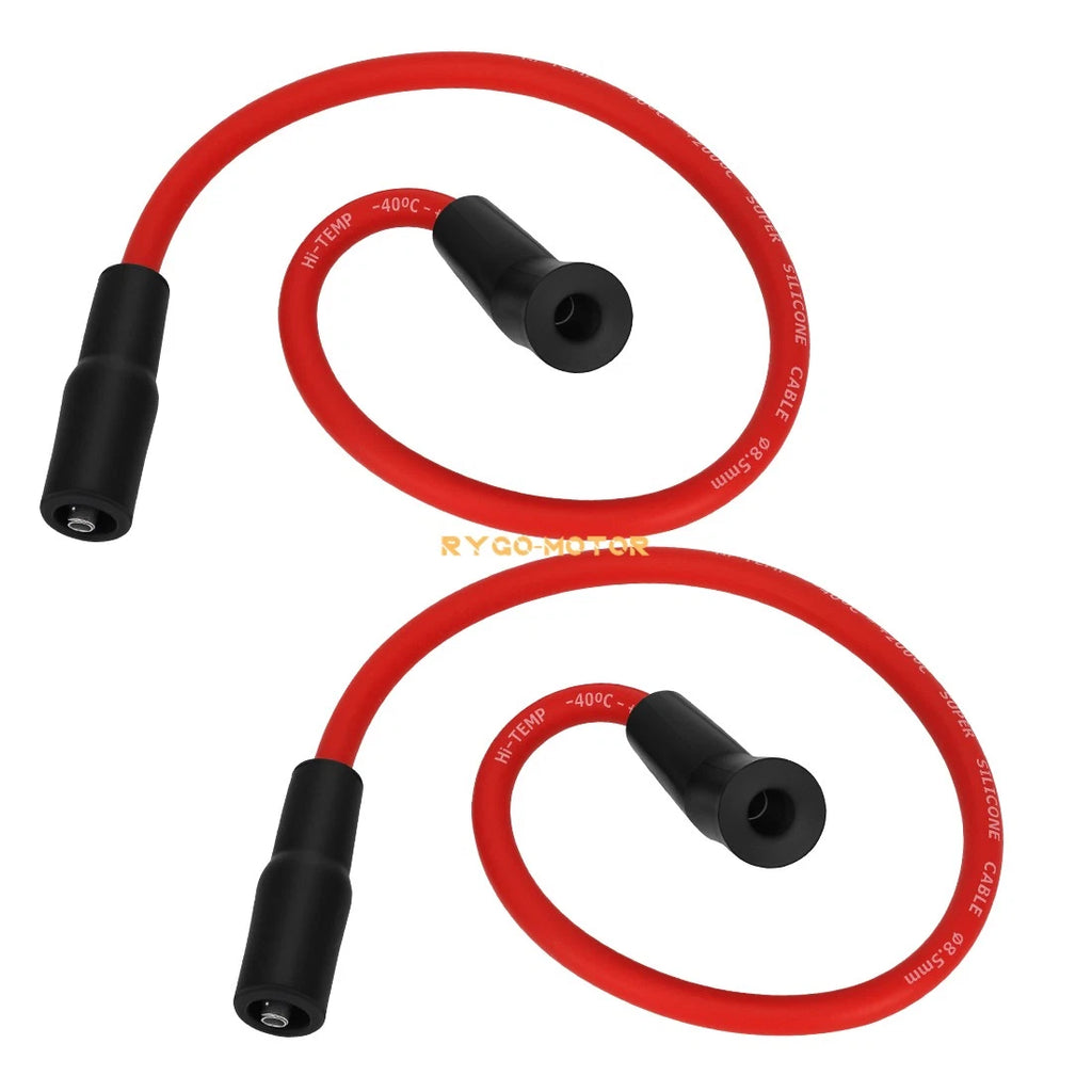 2X Spark Plug Wires for Harley-Davidson Road King, Electra Glide, Street Glide (1999–2009)