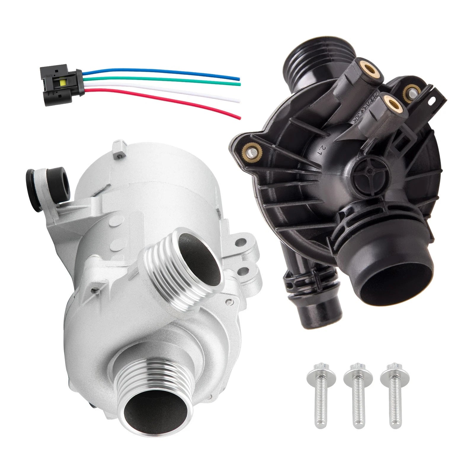 Water Pump Thermostat & Screws for BMW 525xi (2006–2007) 11517586925