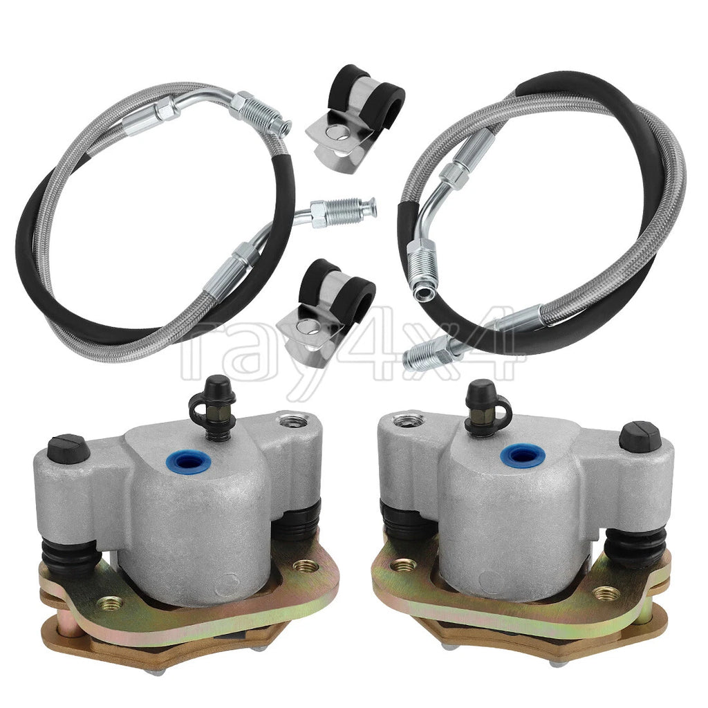 Front Brake Calipers & Hose Lines for Polaris Big Boss 250 4x6 (1989–1991)