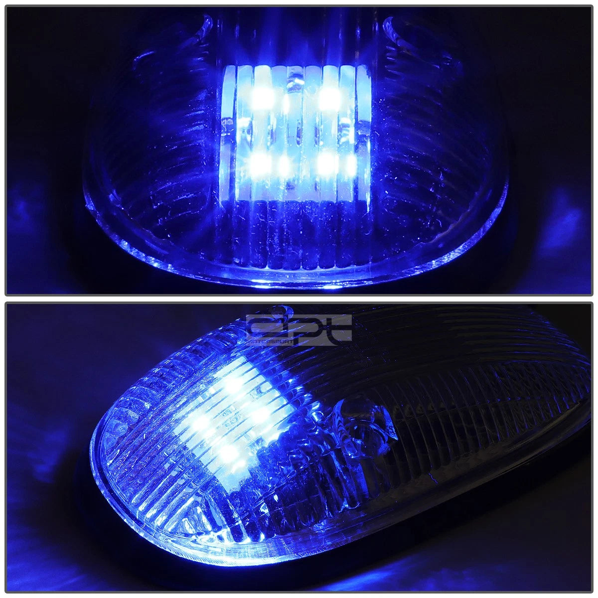 5Pcs Black Housing Blue LED Cab Roof Running Light for Dodge Ram (1999–2001)