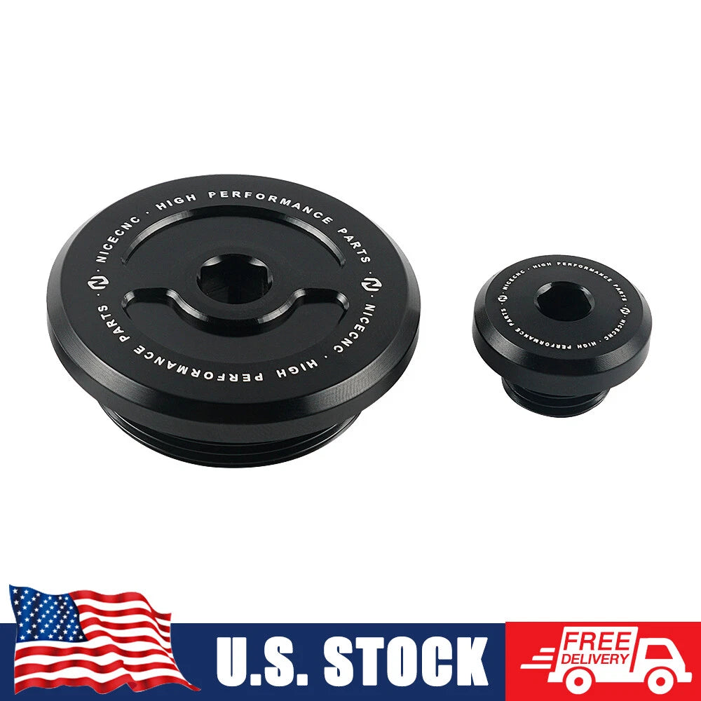 Set of 2 Engine Crankcase Cover Plugs for Yamaha YFZ450R (2014–2023), YXZ1000R (2017–2023)