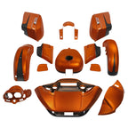 Fairings Body Paint Set for Harley Road Glide (2015–2023) Scorched Orange/Black Denim