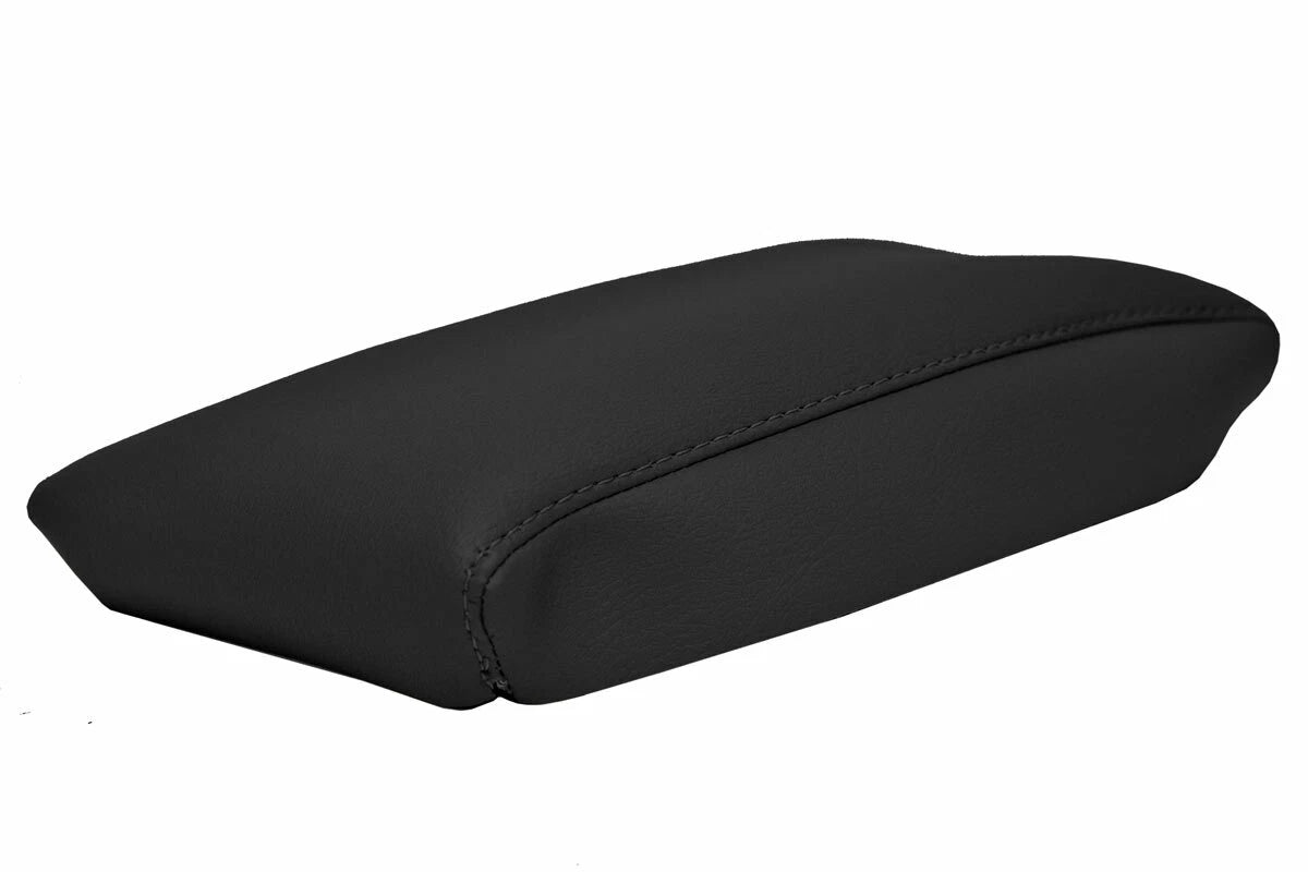 Leather Center Console Lid Armrest Cover for BMW X3 (2003–2010) Black