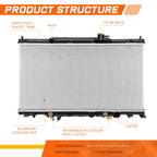 OE Replacement Aluminum Core Radiator for Honda CR-V/Element (2002–2006) DPI-2443