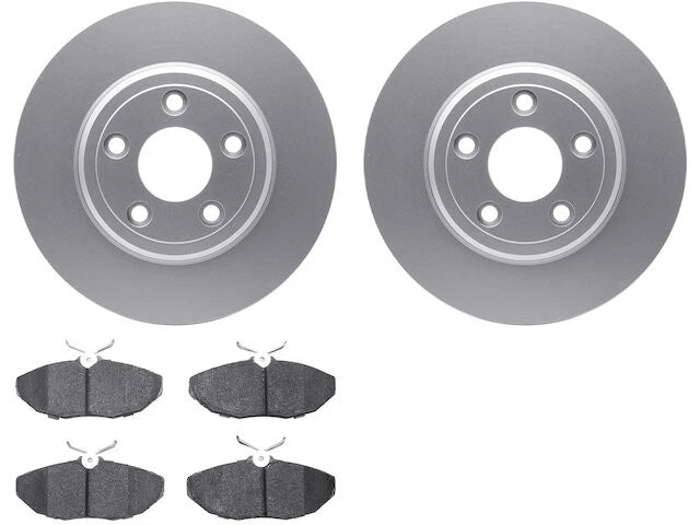 Rear Brake Pad and Rotor Kit for Jaguar S Type (2003–2005) QX199XH