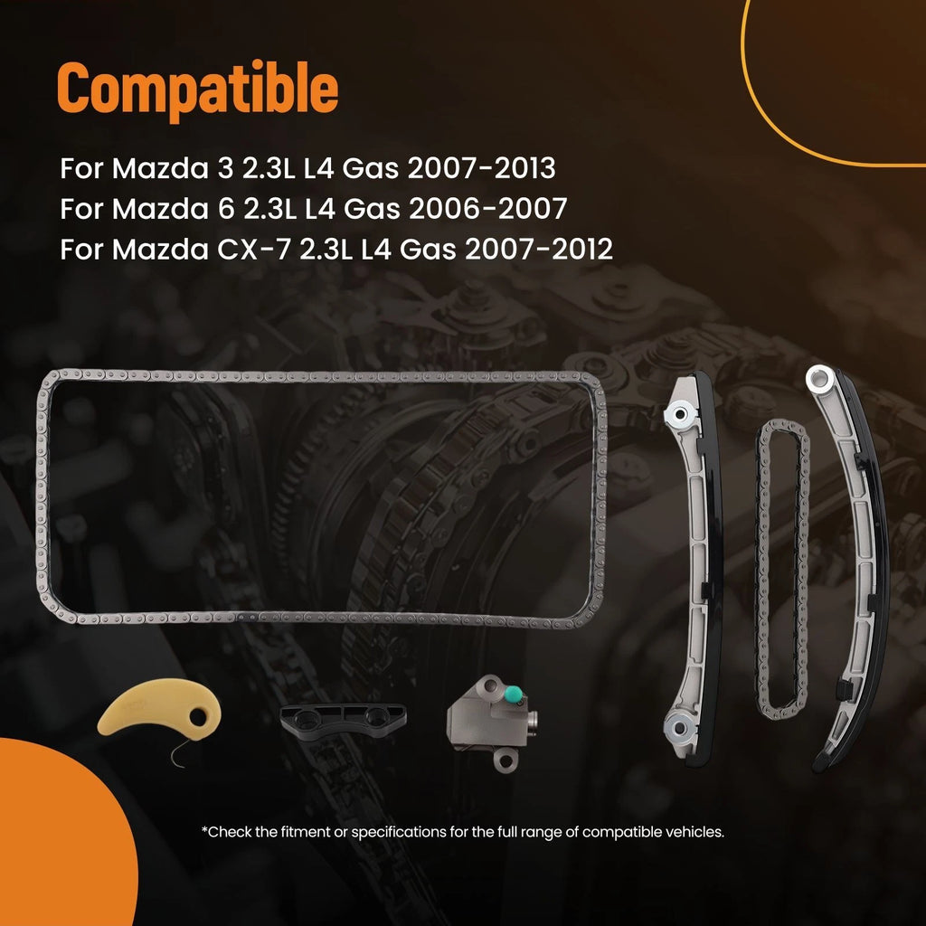 Complete Timing Chain Kit for Mazda 6 2.3L (2006–2007) 138 Links