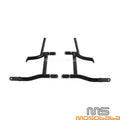 Saddlebags Guard Rails Crash Bar w/4 Tube Sliders for Harley Revival FLH