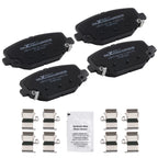 Set of 4 Rear Ceramic Brake Pads for Ram C/V, Chrysler Town & Country (2012–2015)