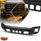 Front Bumper Face Bar for GMC Sierra 1500 (2014–2015) Black w/o Sensor Holes
