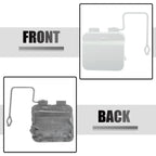 Tow Hook Cover for BMW 7 Sedan F01 F02 (2009–2015) White Gray