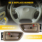 4X Inside Interior Door Handle Set for Toyota Sequoia (2001–2007) EXV