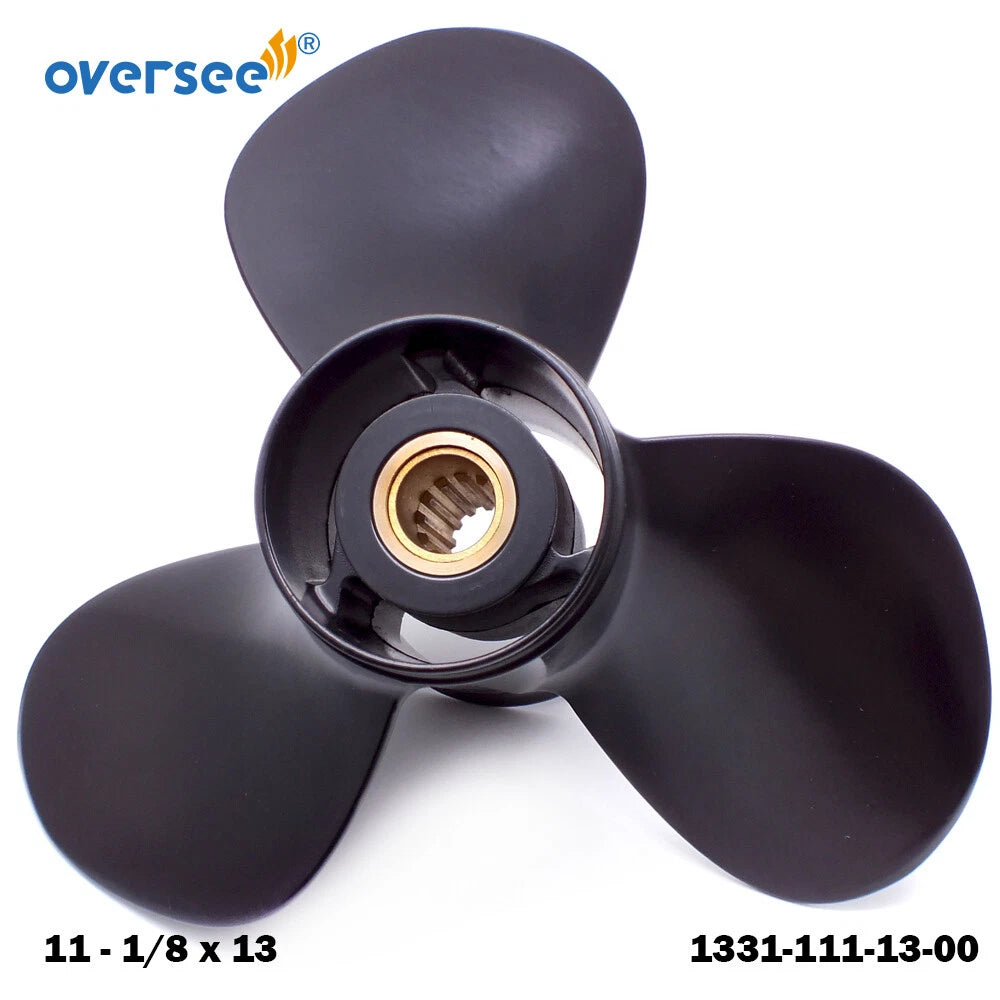11 1/8x13 Aluminum Propeller for Mercury 40HP Outboard (1331-111-13-0, 48-855860A)