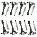 8X Ignition Coils + 8X Spark Plugs for Nissan Pathfinder Titan Armada QX56 (2005–2015)