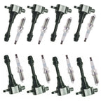 8X Ignition Coils + 8X Spark Plugs for Nissan Pathfinder Titan Armada QX56 (2005–2015)