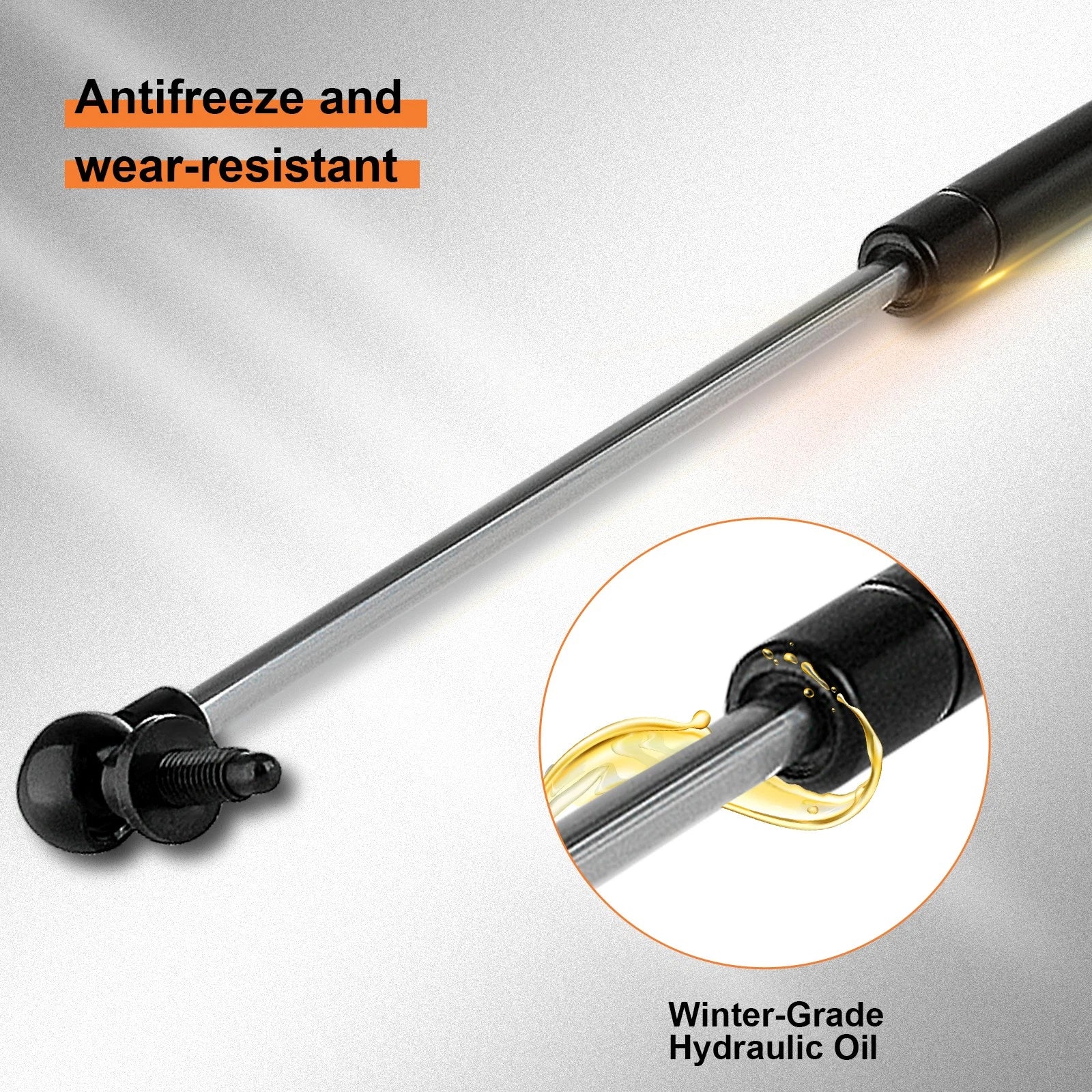Set of 2 Tailgate Hatch & 2 Window Lift Supports Struts for Jeep Grand Cherokee (2005–2010)