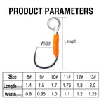 Lure Fishing Hand Tied Hooks for Jigging