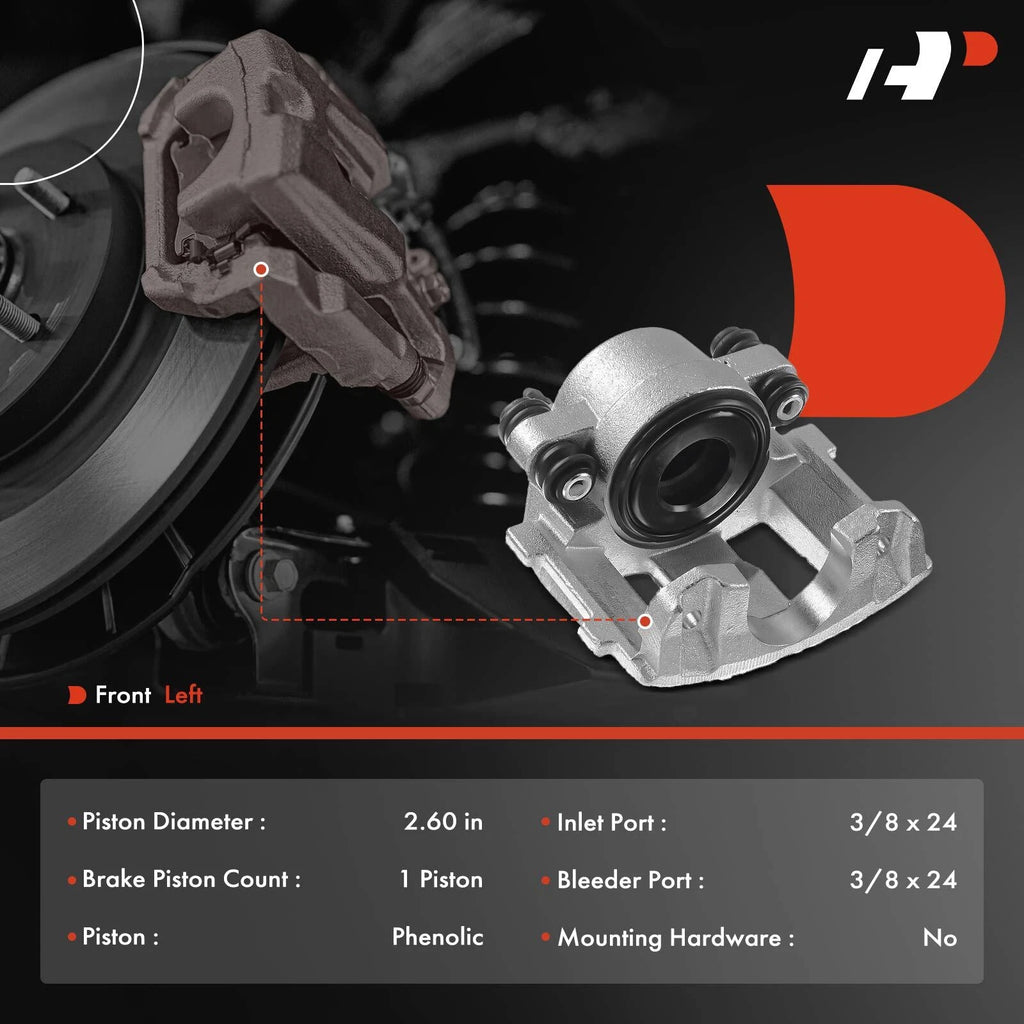 Front Left Brake Caliper for Jeep Wrangler Cherokee (1990-2006)