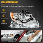 2Pcs Headlight for Chrysler Town & Country (2005–2007)