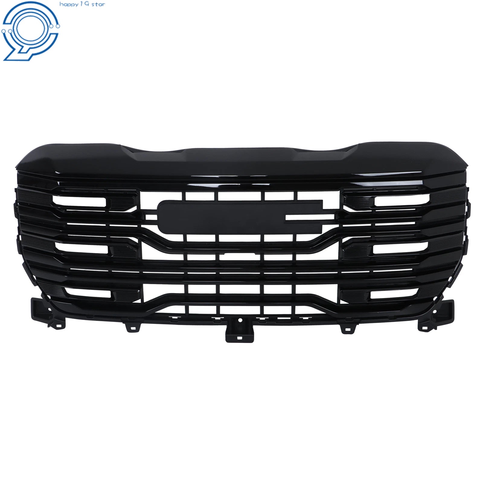 Front Bumper Grille Assembly Gloss Black for GMC Sierra 1500 (2022-2024)