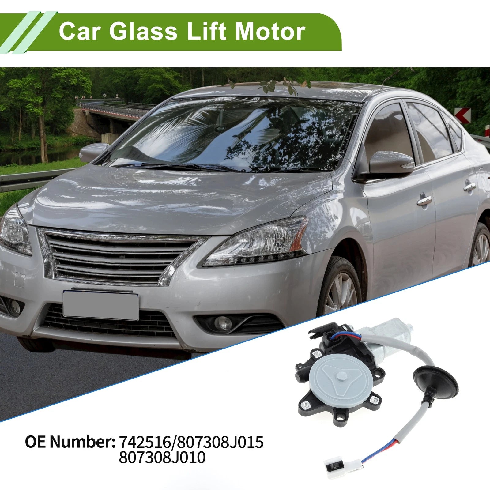 Front Right Power Window Regulator Lift Motor for Nissan Altima (2002–2006)