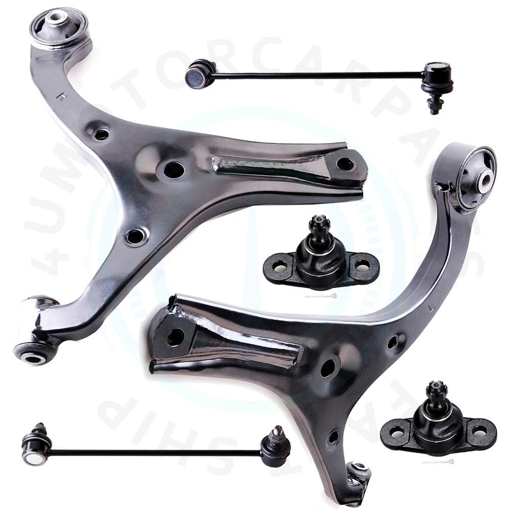 Set of 6 Front Control Arm Ball Joints for Hyundai Accent, Kia Rio