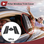 Set of 6 Door Pillar Window Trim for Mazda 2 Demio (2014–2023)