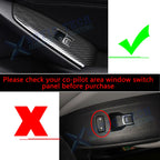 Carbon Fiber Look Inner Window Switch Panel Cover Trim for Honda Accord (2018-2022)