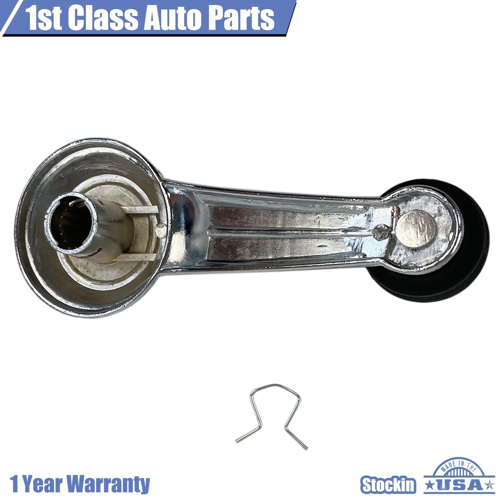 Window Crank Handle Set of 2 Chrome for GM Chevrolet Cadillac