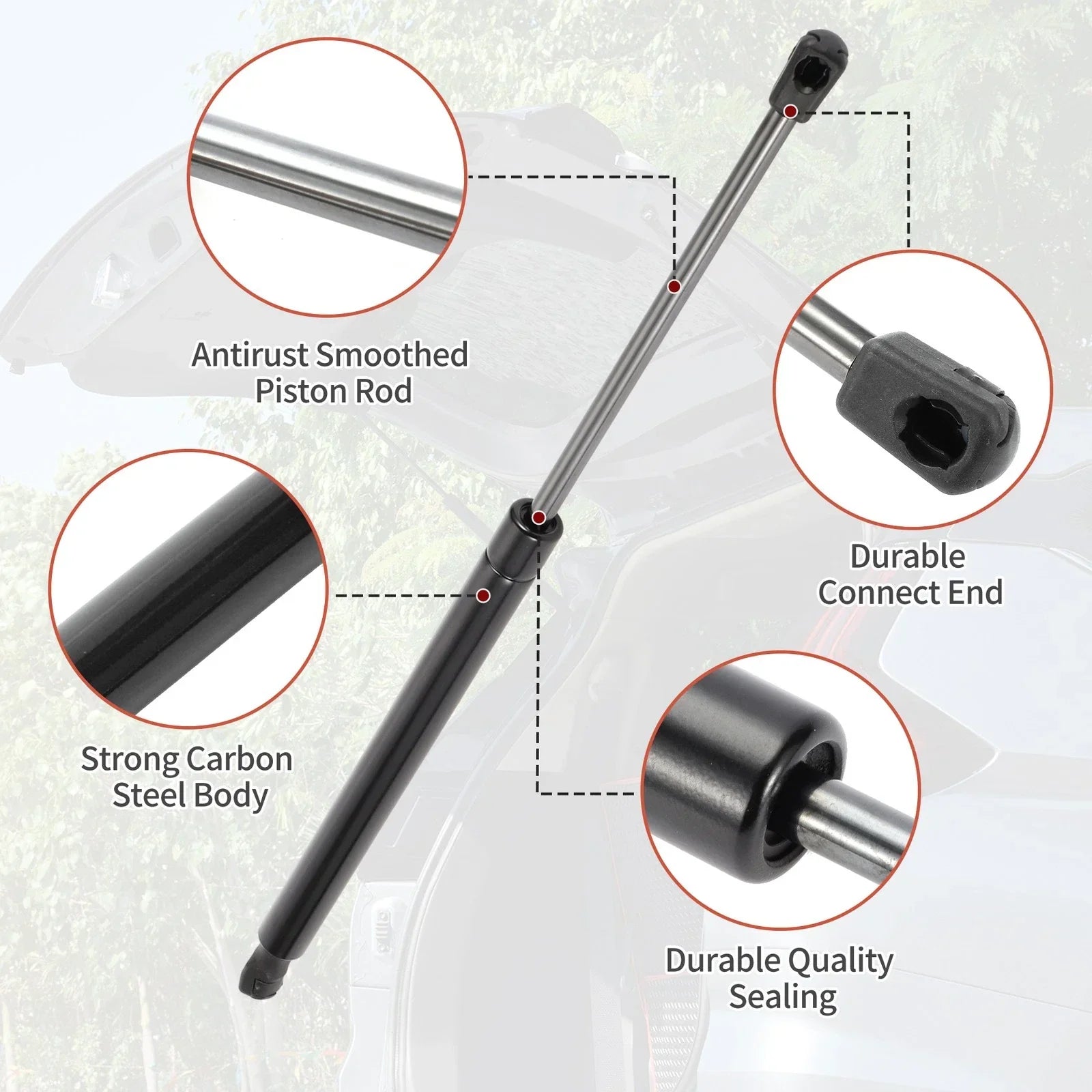 Rear Hatch Lift Supports for Dodge Journey 2009-2020 (2 x Gas Struts)