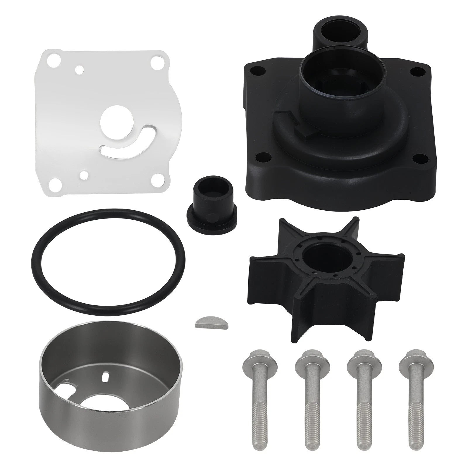 Impeller Kit for Yamaha 25HP 30HP F25 F25A F25B C30 (1990–2023) 61N-W0078-14 61N-44311-01