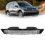 Front and Lower Bumper Grille for Honda CR-V (2007–2009) Black Plastic