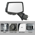 Side Mirror for Chevy Silverado 1500 (2019–2024) W/BSD, Memory, Heated, 16 Pin Left