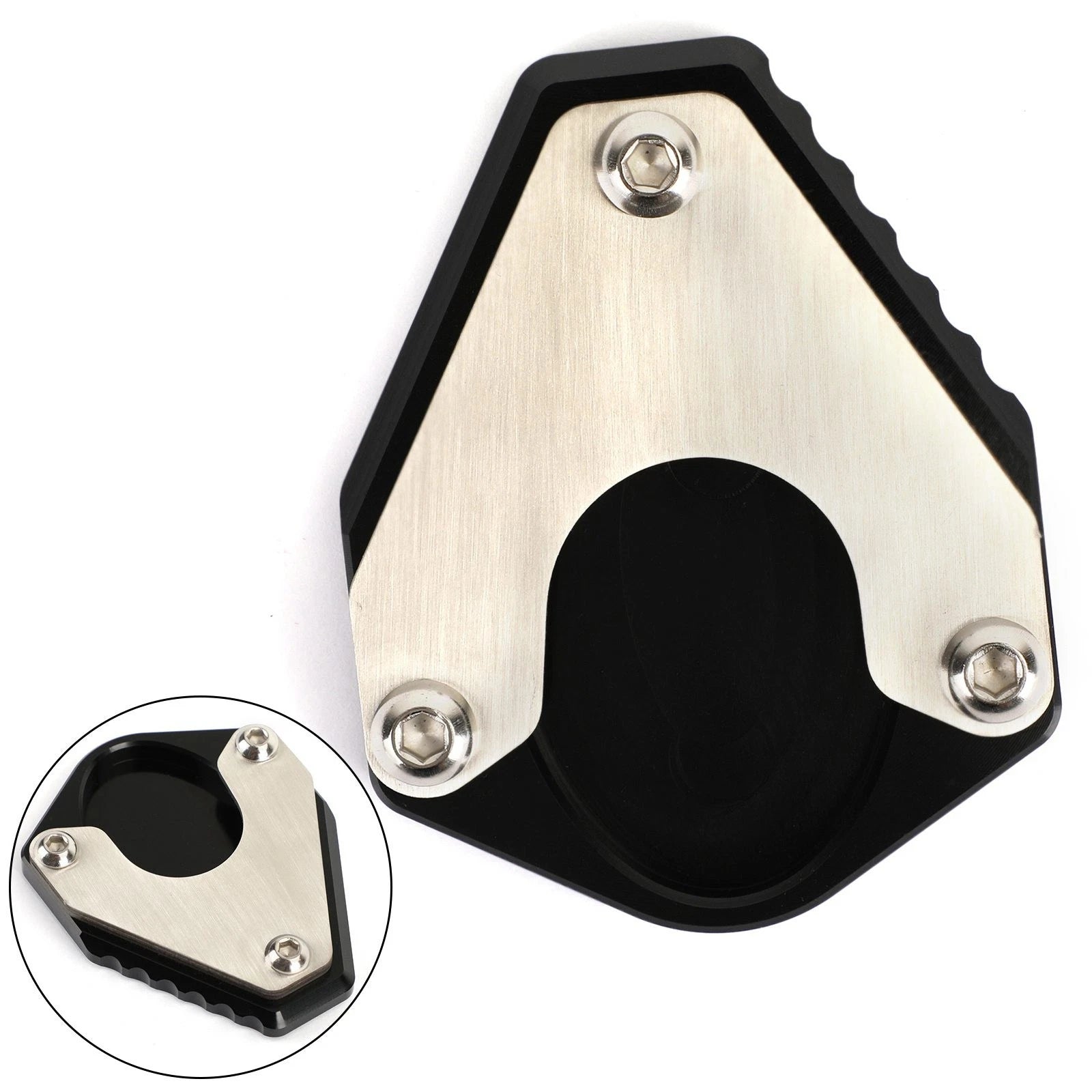 Kickstand Enlarger Plate Pad for Kawasaki KLX125 KLX150BF KLX230/R KLX250 (2005–2023)