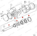 Water Pump Shaft Kit for Volvo Penta MB10A MD11 MD11C MD11D (21951422)