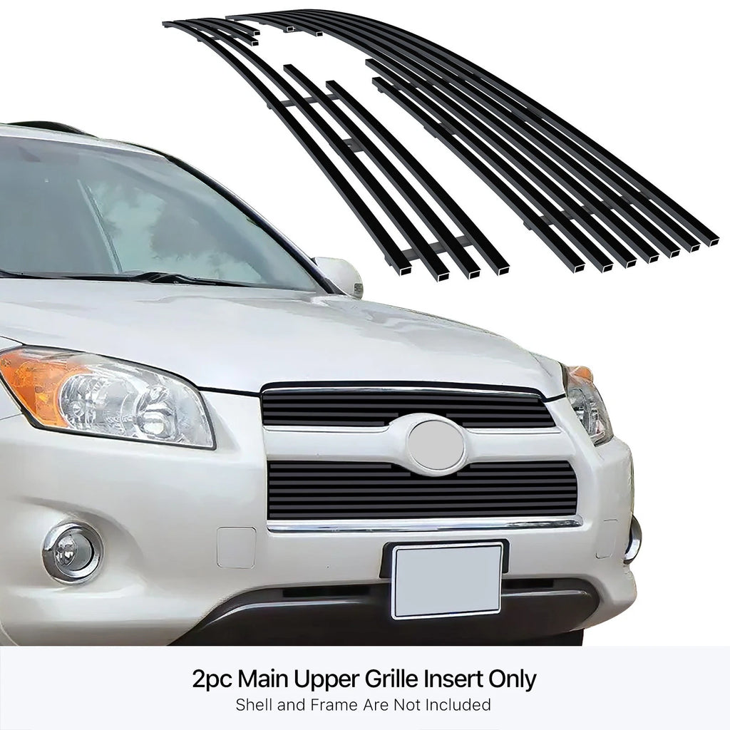 Stainless Black Billet Grille Insert for Toyota RAV4 (2009-2012)