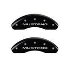 Front and Rear Black Pony Caliper Covers for 1997–1998 Ford Mustang (MGP)