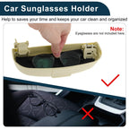 Sunglasses Case for Mitsubishi Lancer (2008–2017) Eyeglasses Holder Beige