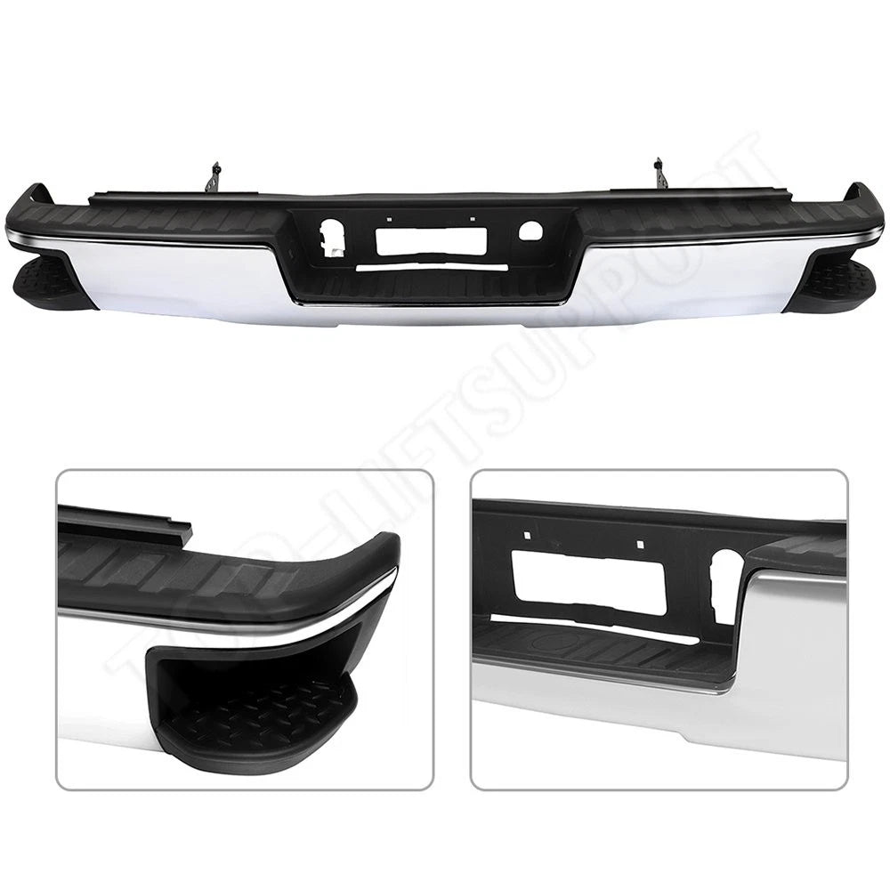 Chrome Rear Bumper Assembly for Chevy Silverado (2014–2018)