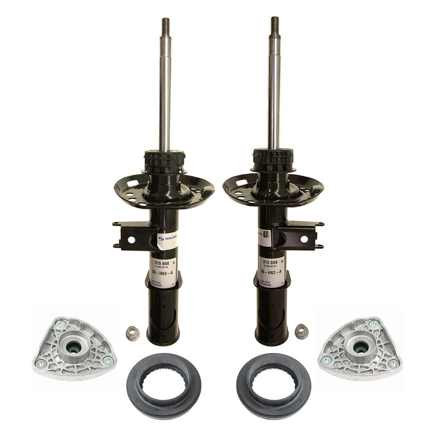 Front Suspension Strut Assembly Mount and Bearing Kit for Mercedes C117 X156 (2013–2020)
