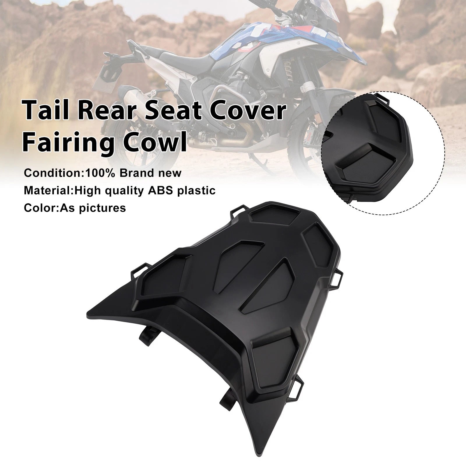 Tail Rear Seat Cover Fairing Cowl for BMW R1300GS (2024–2026) Matt Black