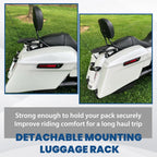 Detachable Stealth Luggage Rack for Harley Road King, Street Glide (2009–2026)