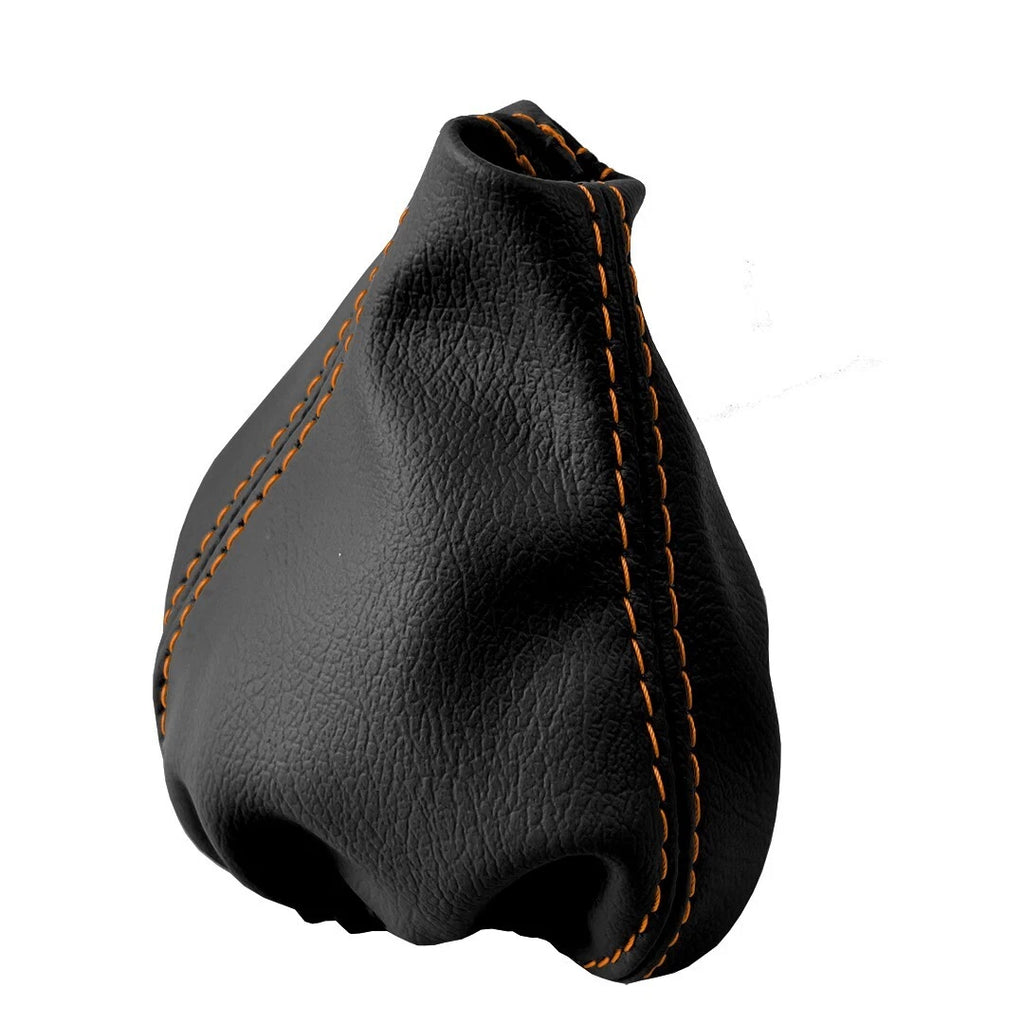 Manual Shift Boot for Fiat 500 Abarth (2012–2019) Orange Stitch