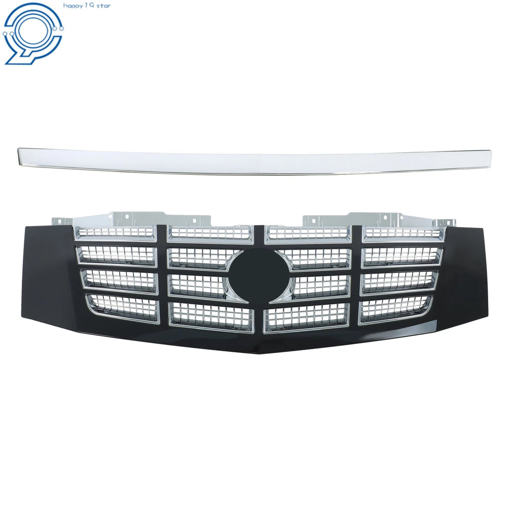 Complete Chrome Grille & Hood Trim Set for Cadillac Escalade ESV (2007–2014)