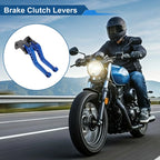 Adjustable Short Brake Clutch Levers 1 Pair for Suzuki GSXR750 (2004–2005) Blue