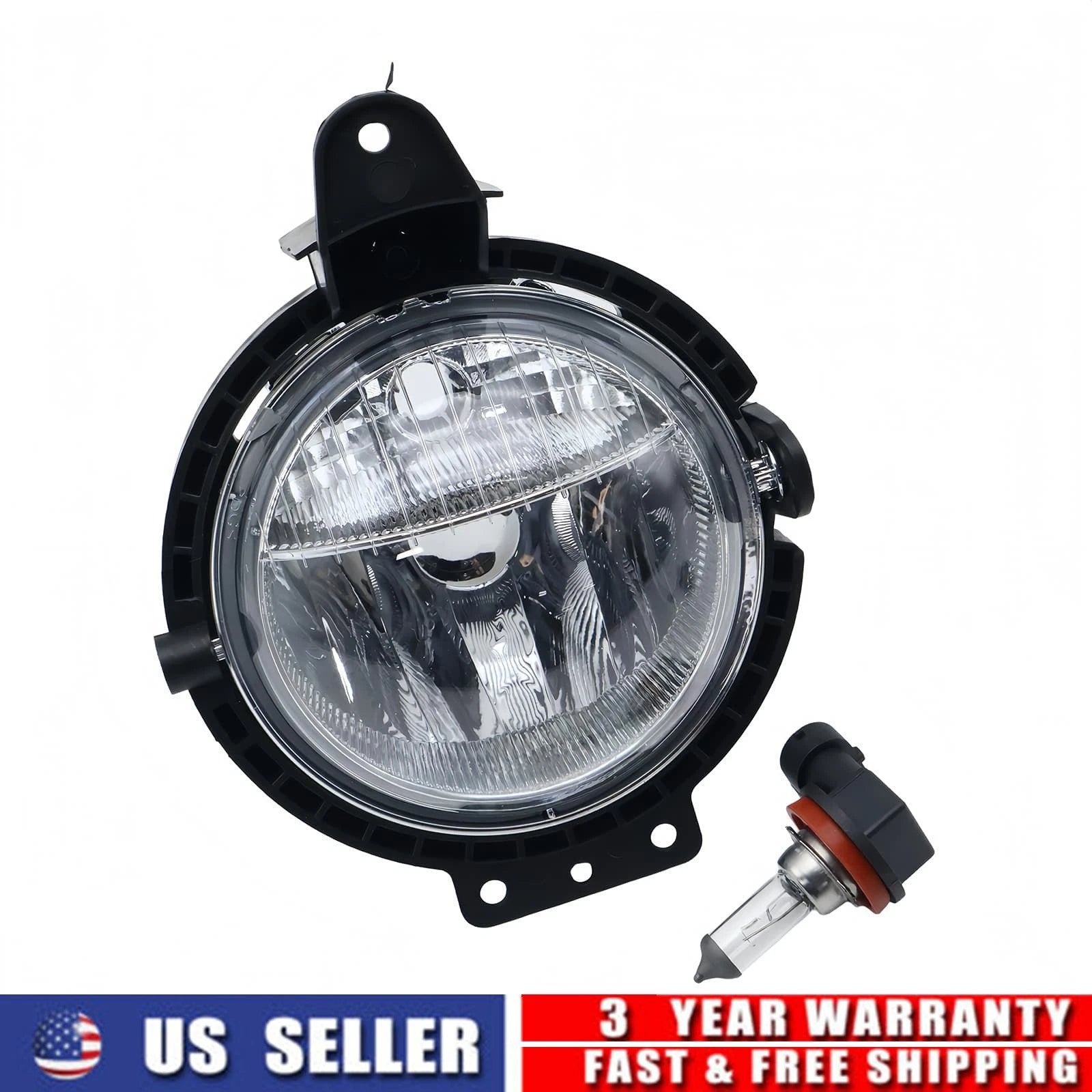 Fog Light Lamp Set Left & Right for BMW Mini Cooper R55 R56 R57 R58 R59 (2007)