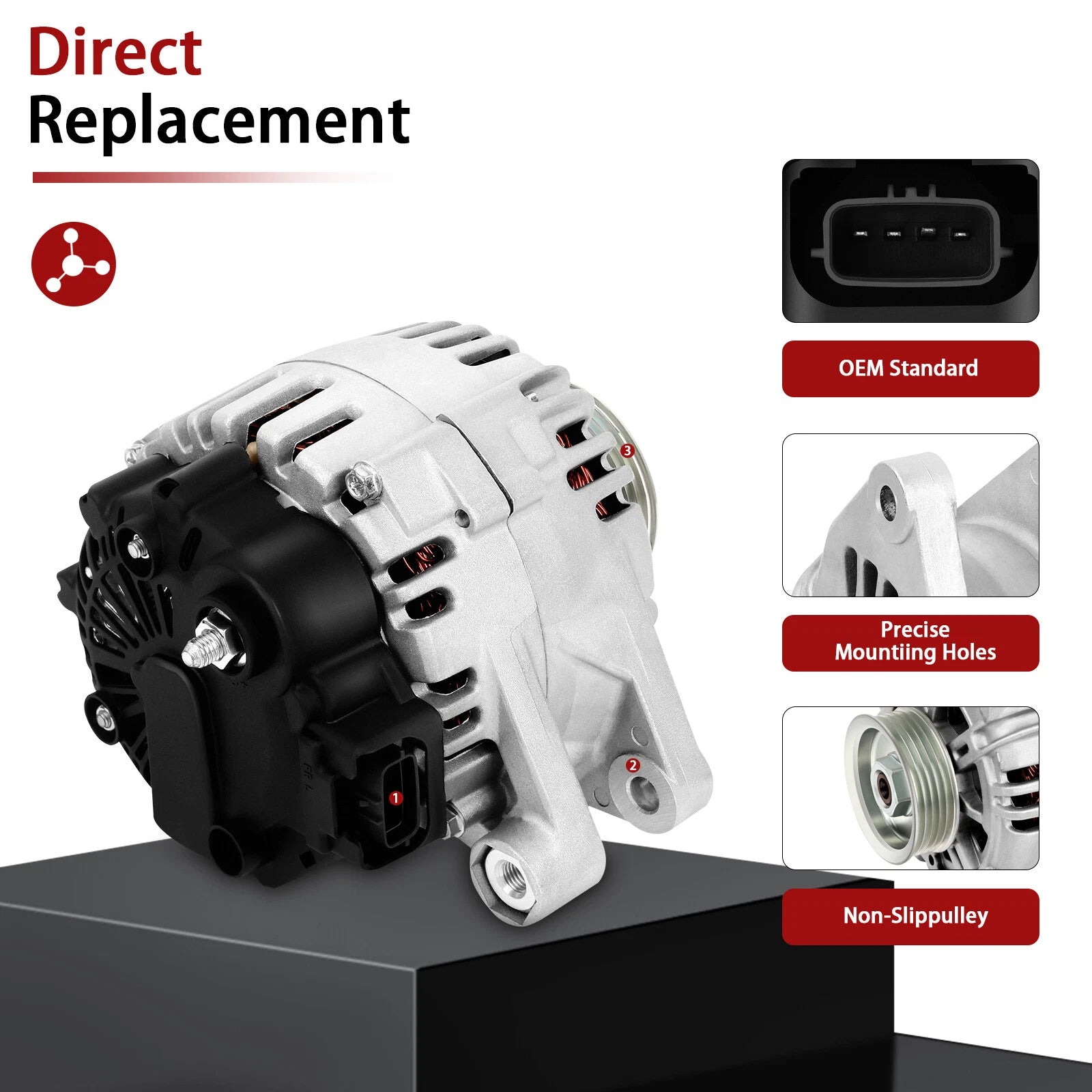 Alternator for Kia Sorento (2003-2006) 120Amp