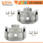 Front Pair Brake Calipers w/ Bracket for Nissan Cube (2009–2014) & Tiida (2012–2016)