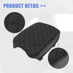 Console Lid Armrest Pad Cover for Toyota Tacoma (2016–2020) Black Microfiber Leather
