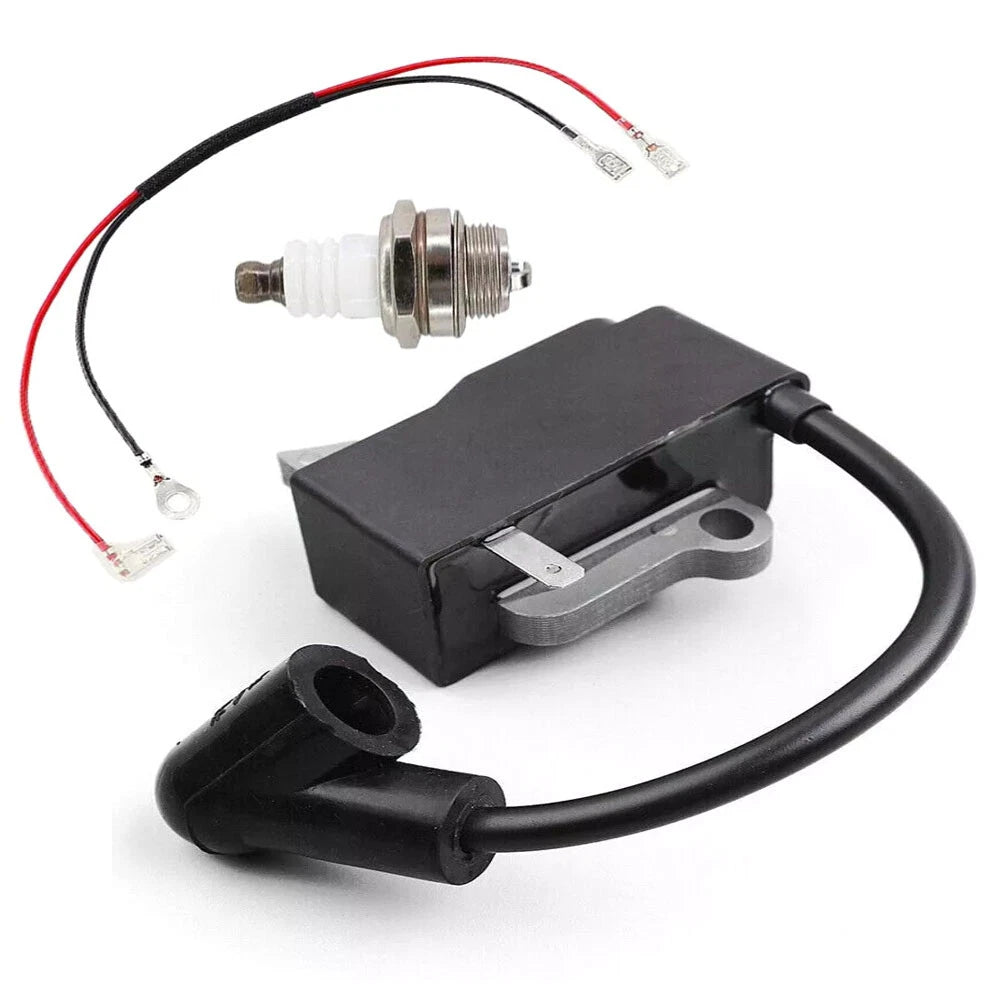 Ignition Coil Spark Plug Kit for Husqvarna 435 440 445 450 (2009–2019)